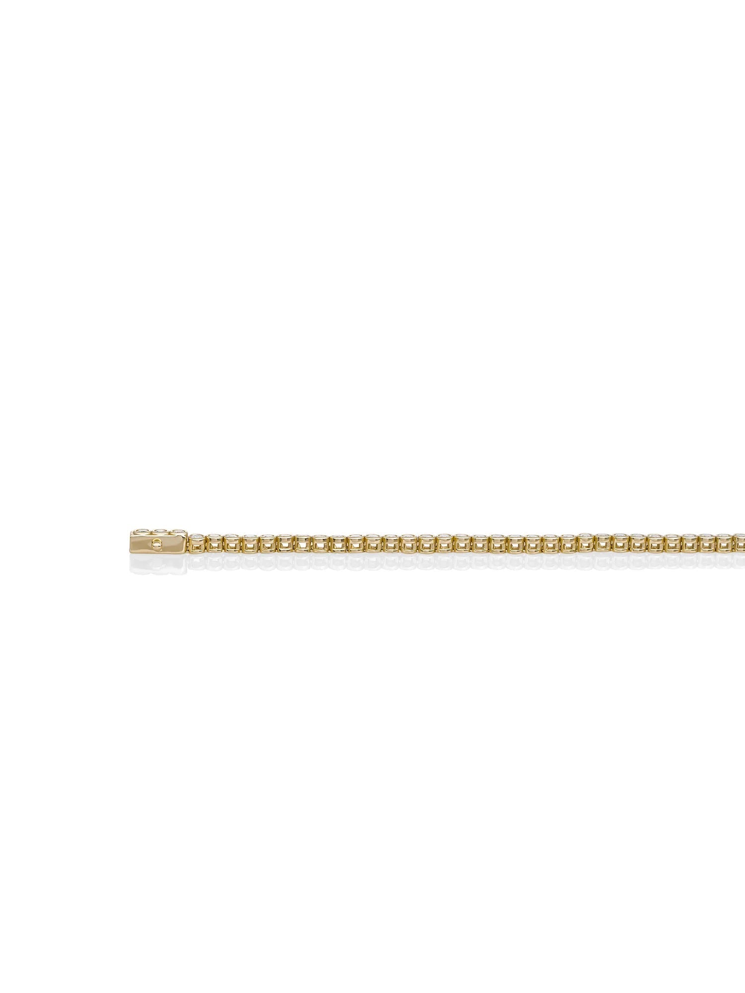 Sparkling Jewels armband Tennis Round CZ gold plated - Silver - LK-TBG-02 - PansiteNederland.nl
