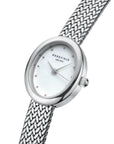 Rosefield horloge MWSMS-M05 Mini Oval White Silver