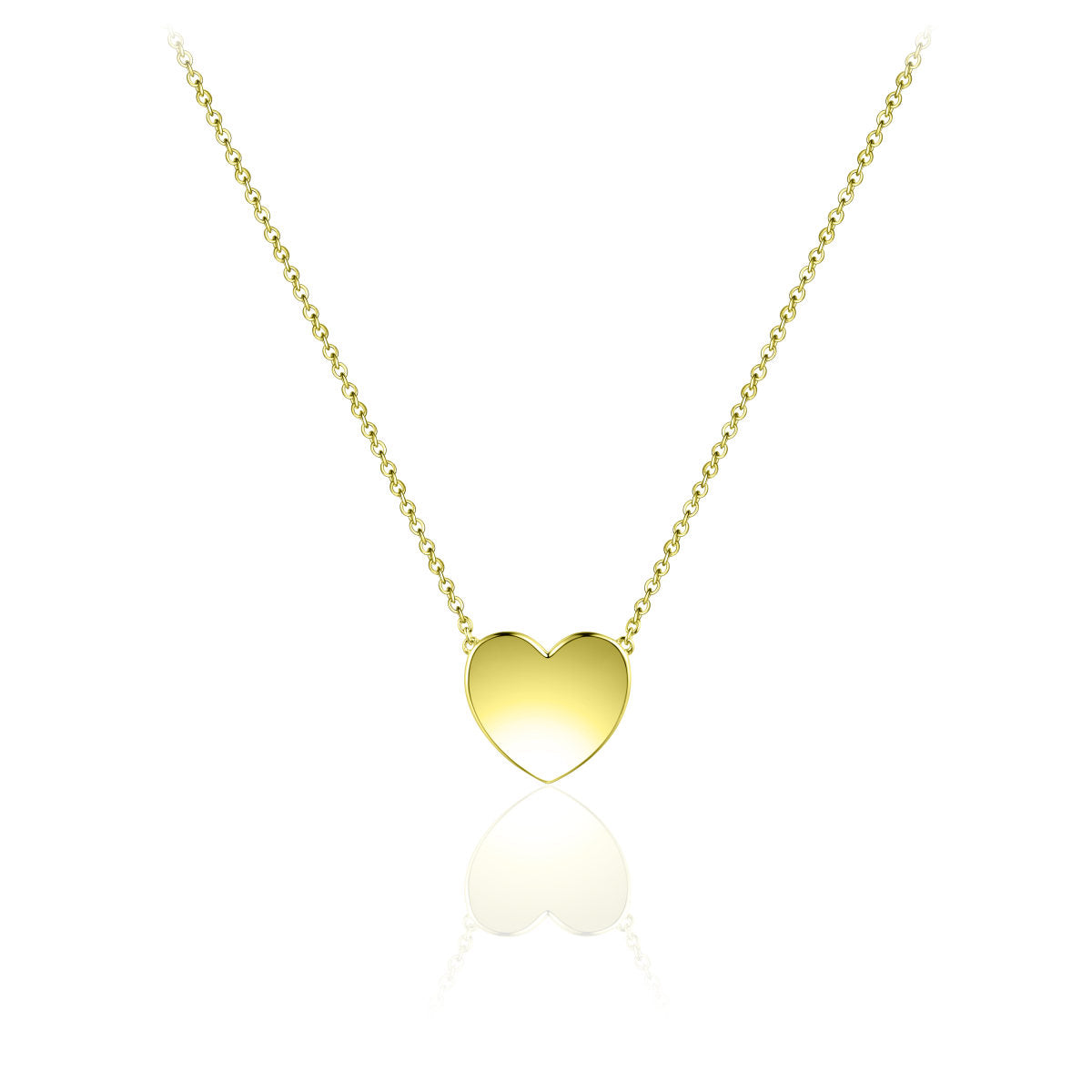 Gisser Ketting Zilver Geel Verguld 42+5 cm – N1030Y