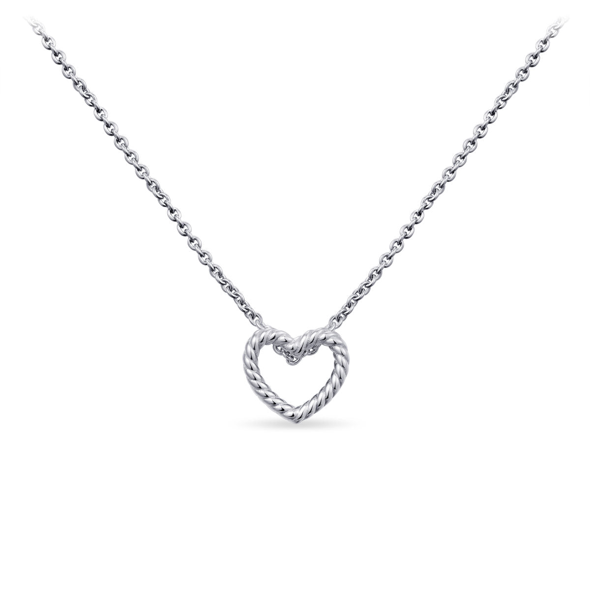 Gisser Ketting Zilver Gerhodineerd 42+5 cm – N1097