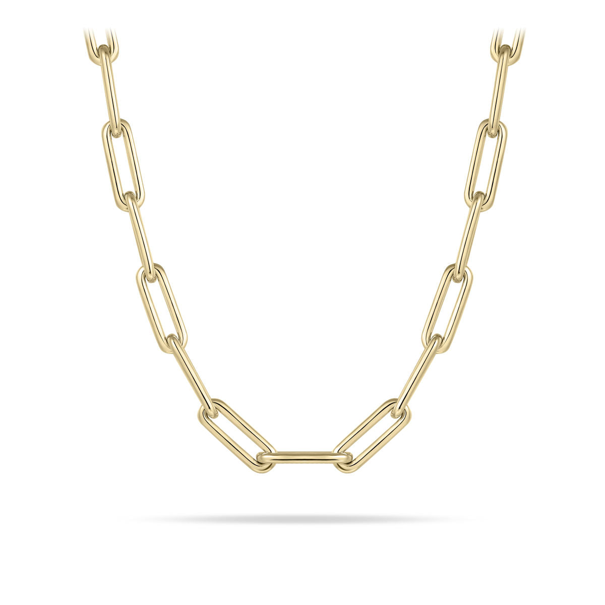 Gisser Ketting Zilver Geel Verguld 45+5 cm – N1098Y
