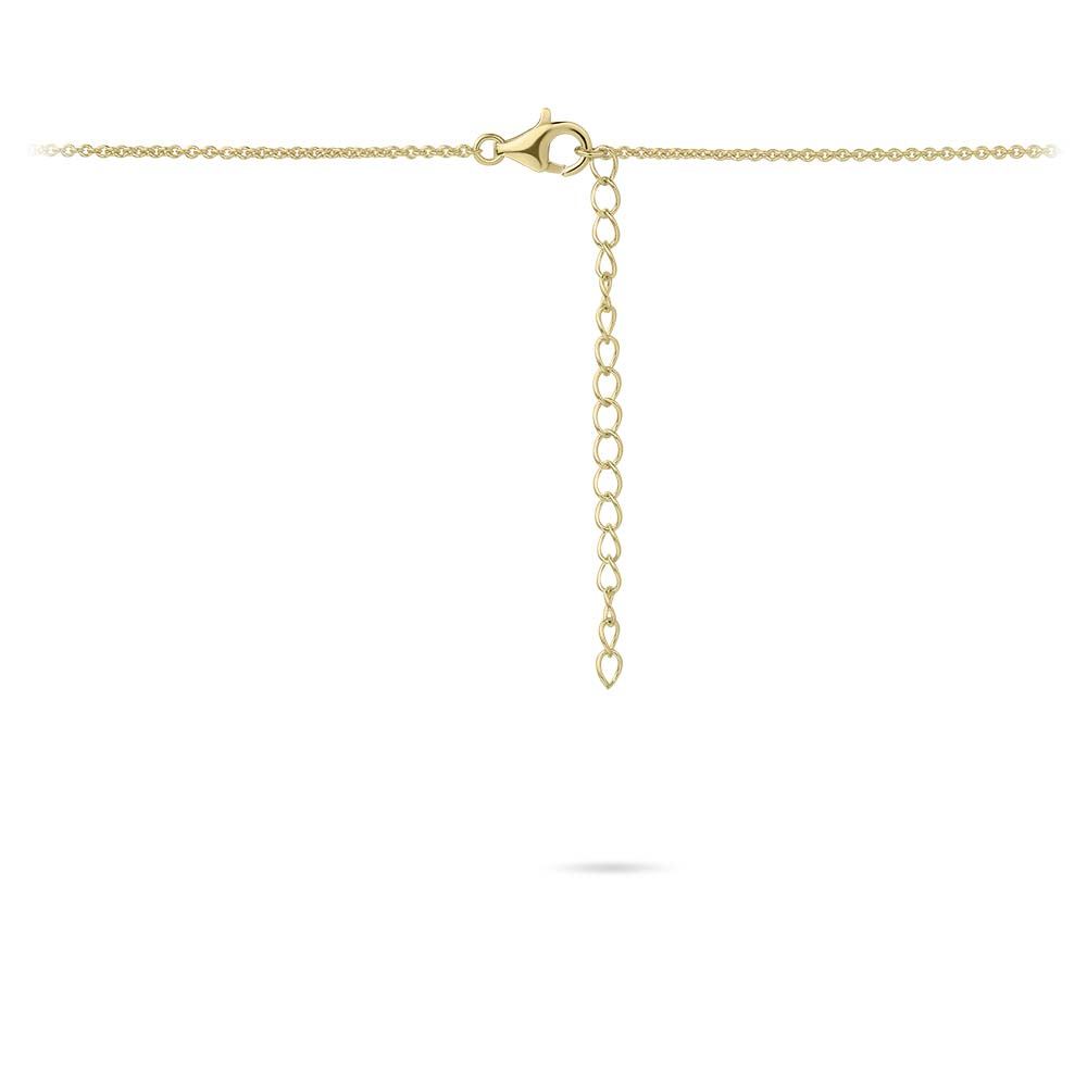 Gisser Ketting Zilver Geel Verguld 42+5 cm – N1108Y – foto 3
