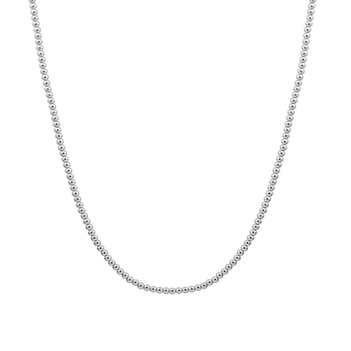 Sparkling Jewels Ketting | 2mm Silver - 42cm +2cm NLK-S-2MM - PansiteNederland.nl