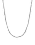 Sparkling Jewels Ketting 4mm Silver 42+2cm NLK-S-4MM-042
