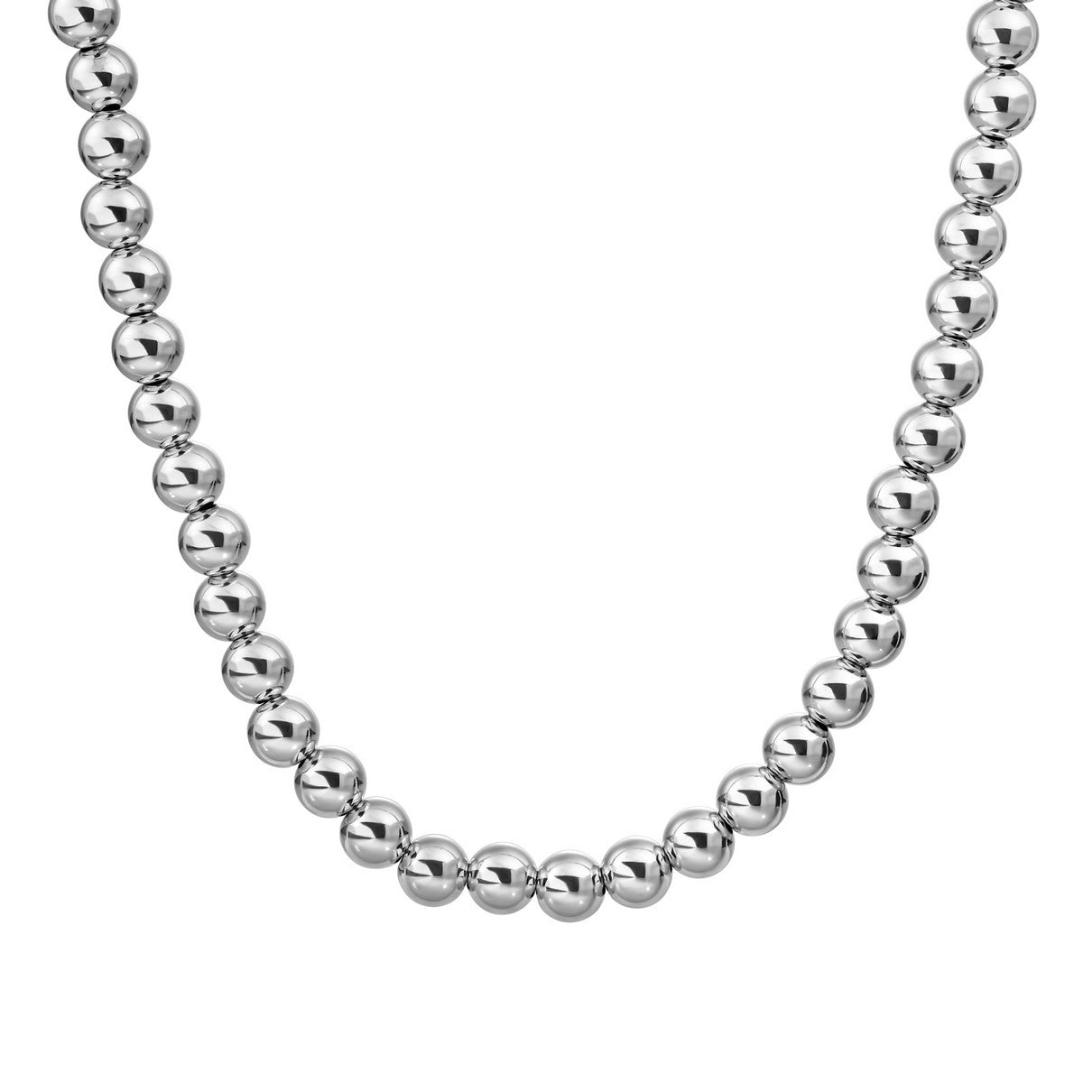 Sparkling Jewels Ketting | 8mm Silver - 42cm NLK-S-8MM-042 - PansiteNederland.nl