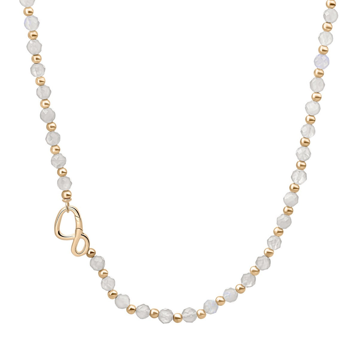 Sparkling Jewels Ketting - Moonstone NLK03G-G54, exclusief en kwalitatief hoogwaardig. Ontdek nu!