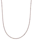 Sparkling Jewels Ketting Smokey Quartz 2mm Gold 42+2cm NLK04G-G23