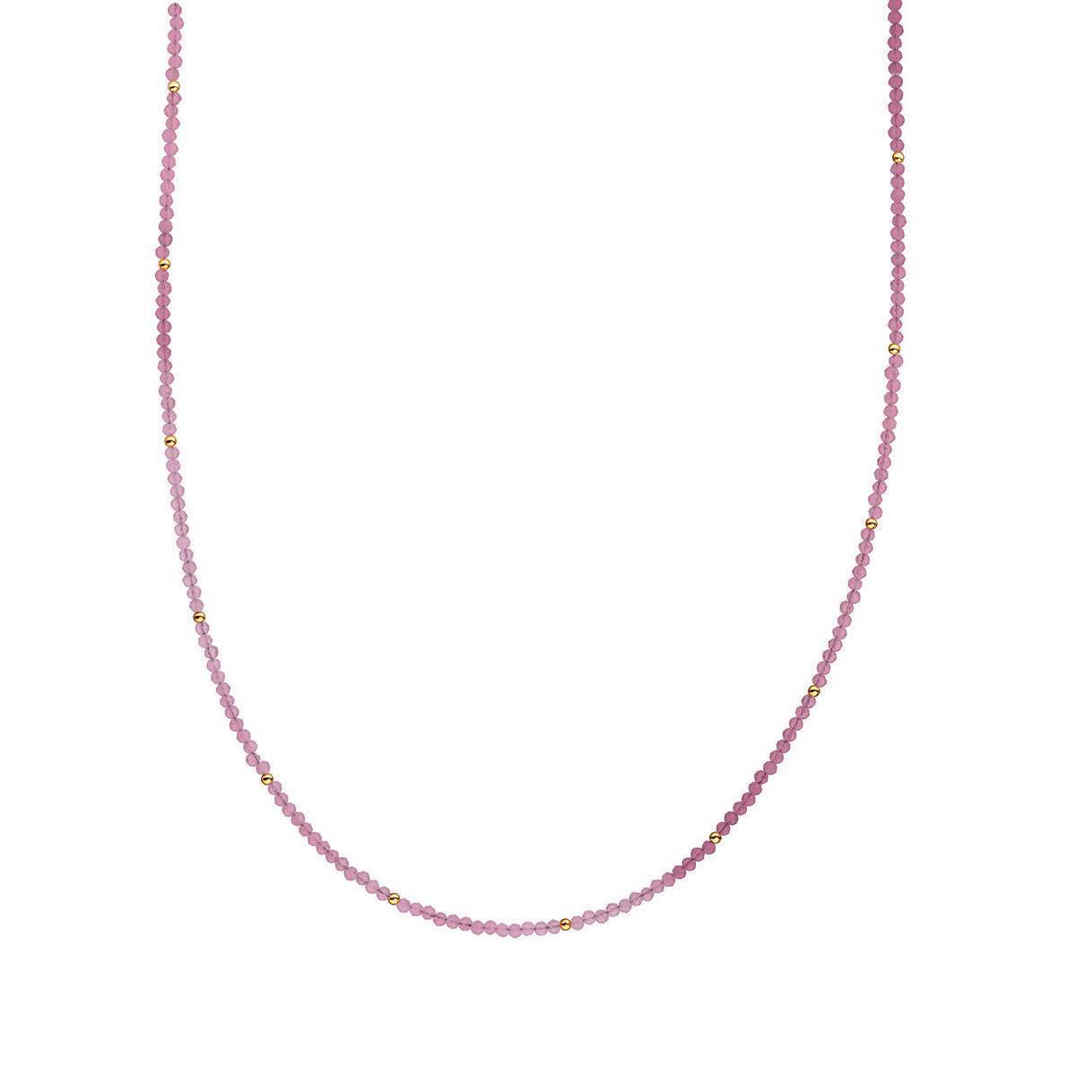 Sparkling Jewels Ketting Jade NLK04G-G69 Goudkleurig