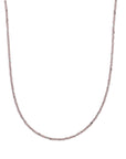 Sparkling Jewels Ketting Smokey Quartz 2mm Silver 42+2cm NLK04S-G23