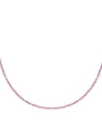 Sparkling Jewels ketting 2mm Purpl Pink Quartz Silver - 42cm +2cm NLK04S-G59 - PansiteNederland.nl