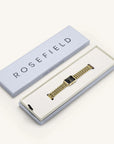 Rosefield horloge OBGSG-O61 Octagon XS Black Sunray Steel Gold - PansiteNederland.nl