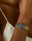 Rosefield horloge OBGSG-OV14 The Oval Black MOP Steel Gold - PansiteNederland.nl