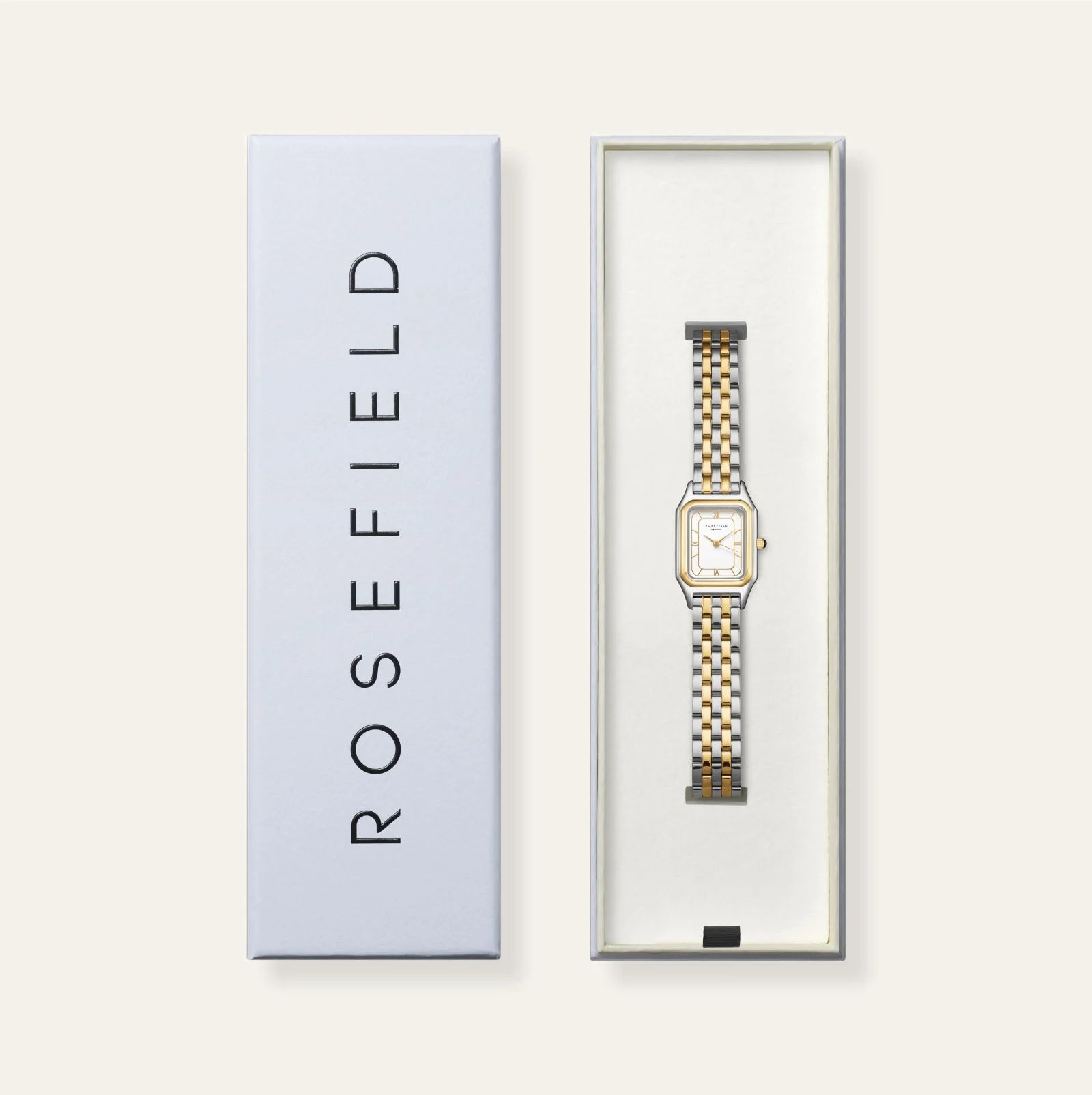Rosefield Dameshorloge OCWDSD-OC03 Gold Silver Duotone 21x26mm