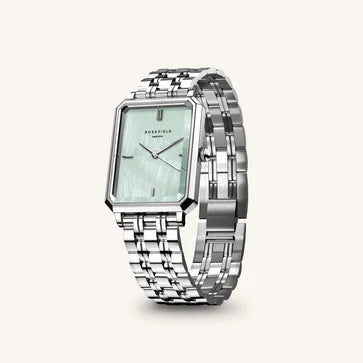 Rosefield horloge OGGSS-O72 Octagon XS Green MOP Steel Silver - PansiteNederland.nl