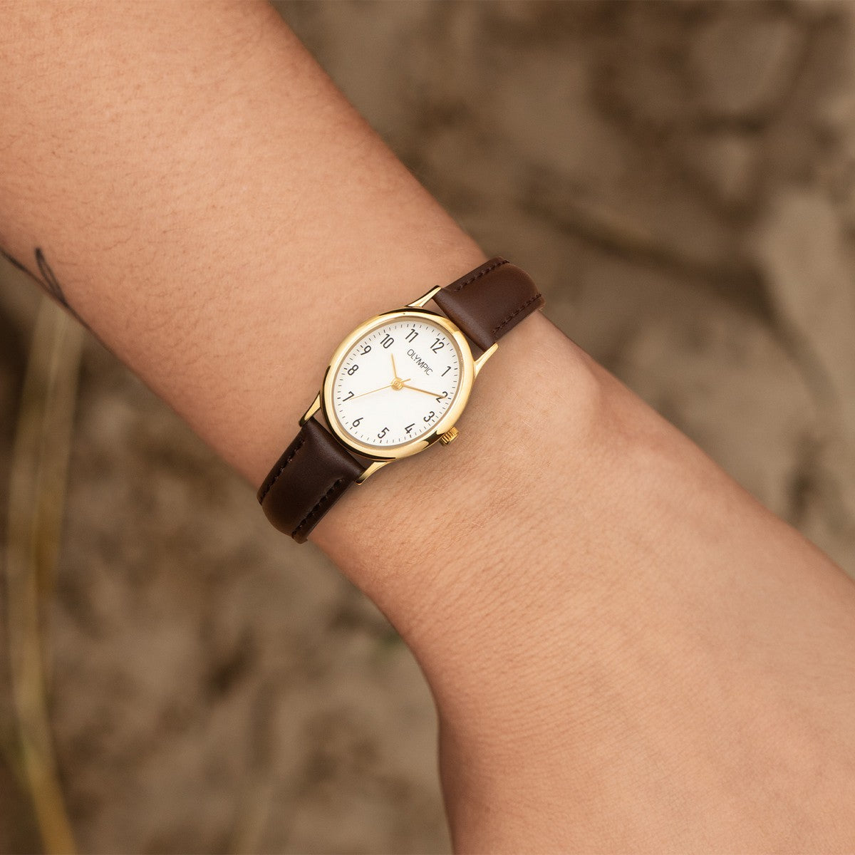 Olympic OL26DDL011 Sophie Horloge Dames Leer 27mm - PansiteNederland.nl