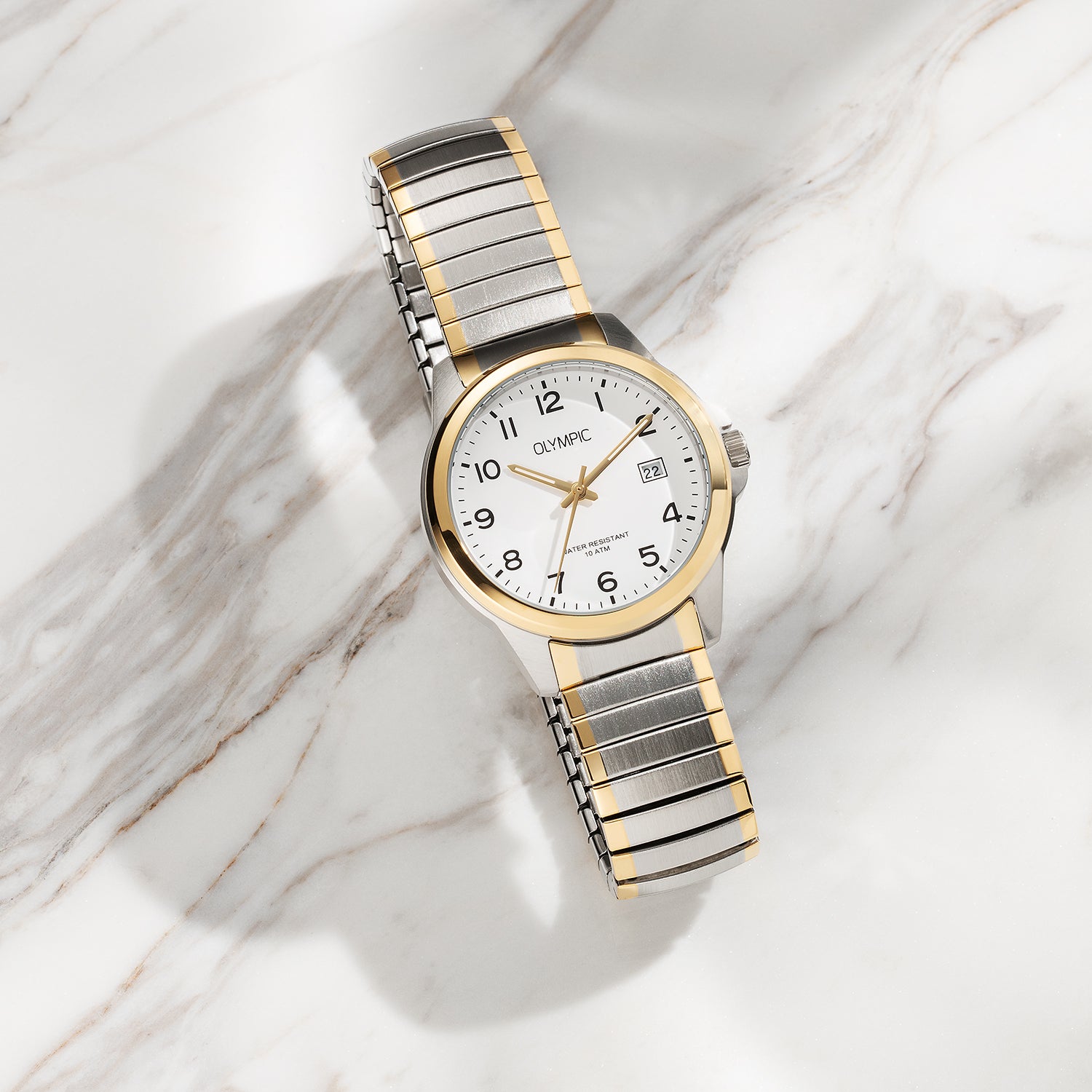 Olympic CHARLIE 37,5mm Horloge 38mm wit - OL26HSS310B