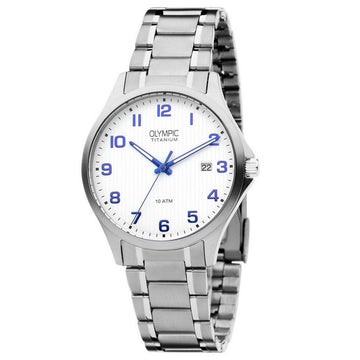 Olympic OL26HTT212 FERRARA - Horloge - Titanium - Titanium - Wit - Mat - 40mm