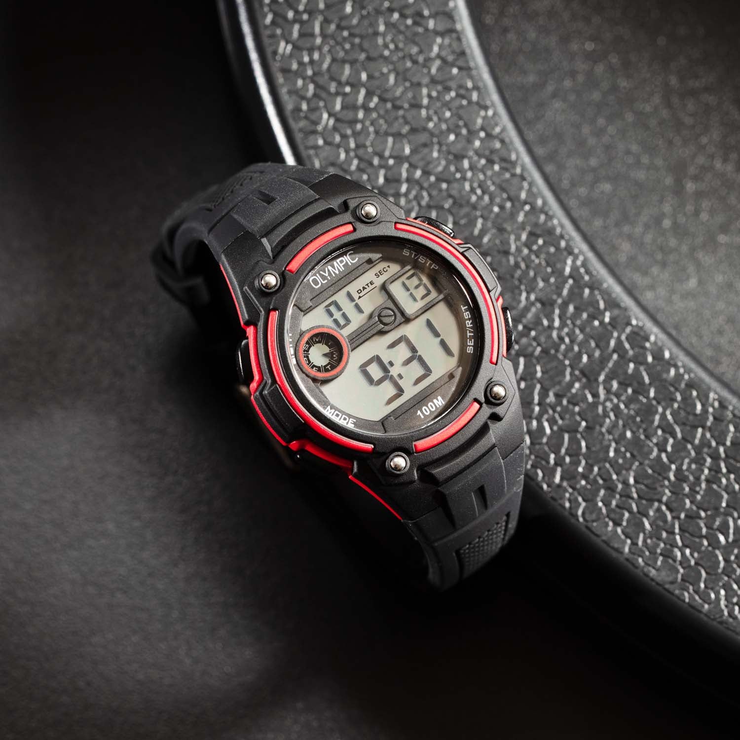 Olympic Horloge 35mm rood - OL45HKR015