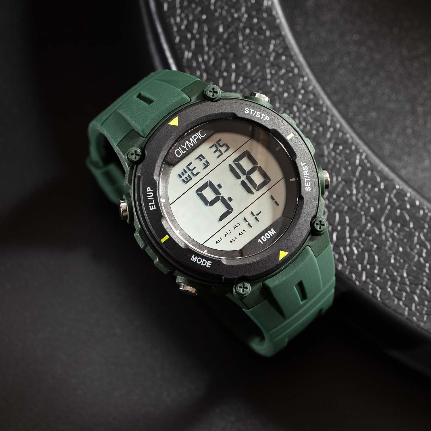 Olympic Horloge OL45HKR023 Zwart 46mm