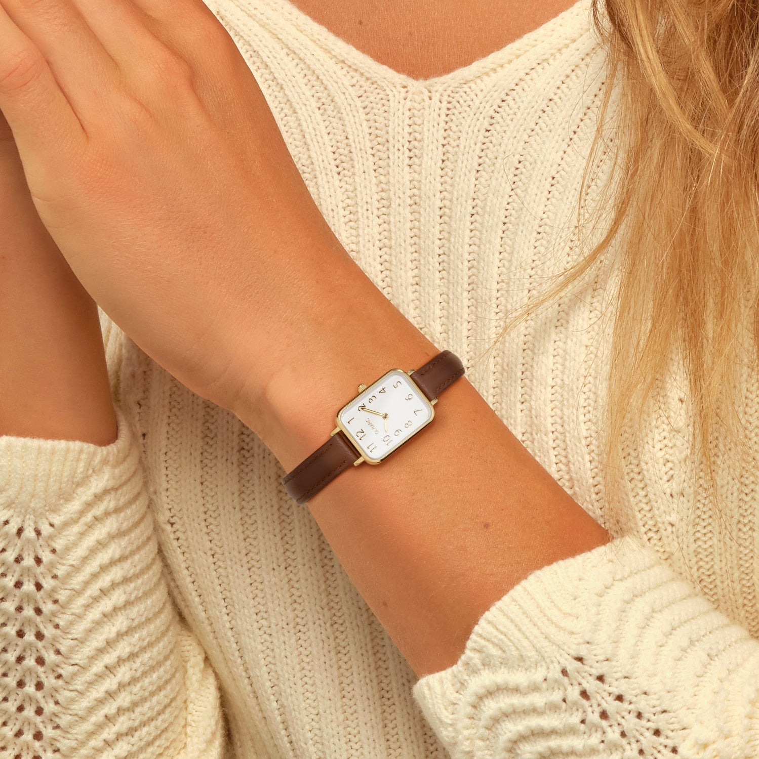 Olympic Horloge TILLY leer - OL66DDL008