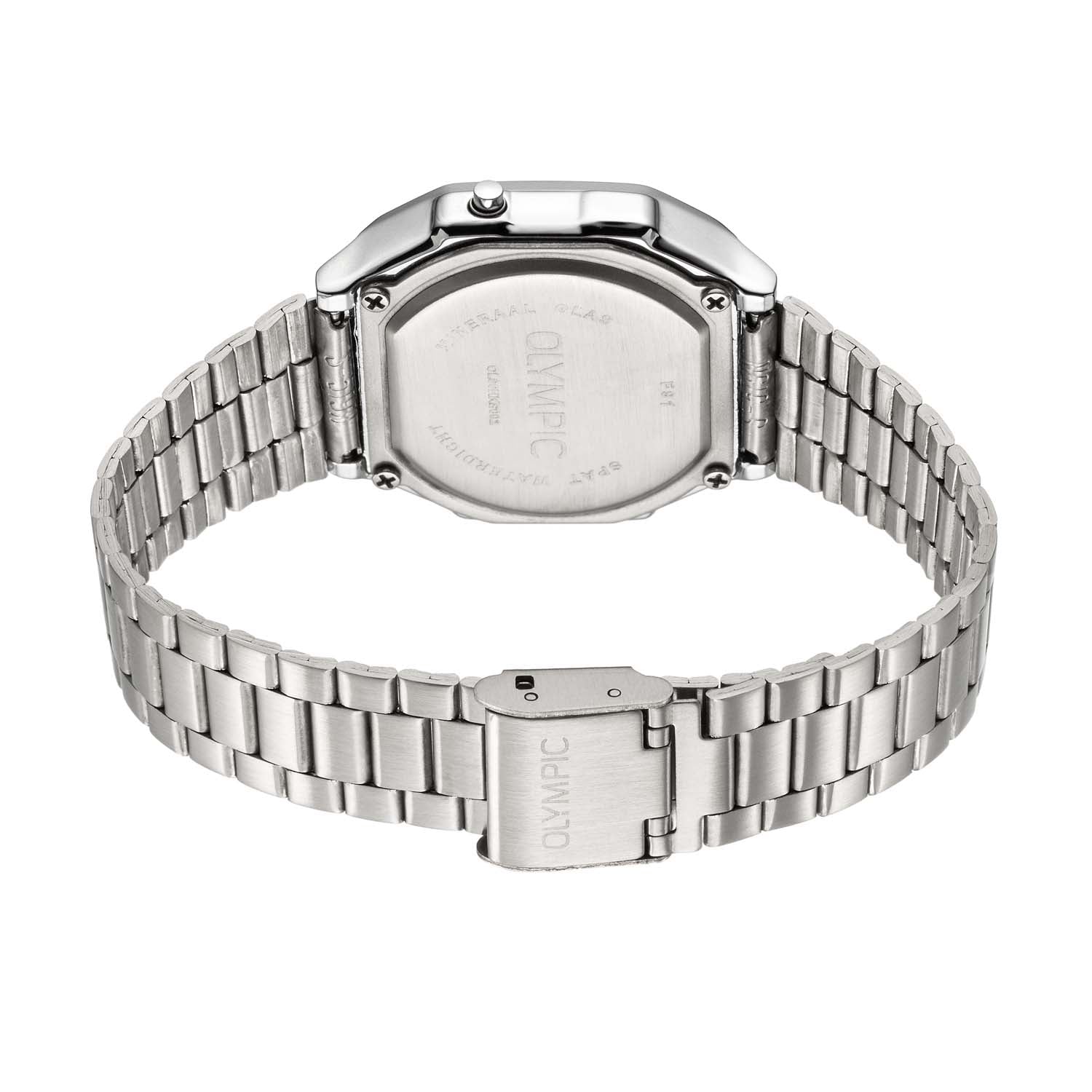 Olympic OL66HKS002 Digitaal Horloge Staal Zilverkleurig - PansiteNederland.nl