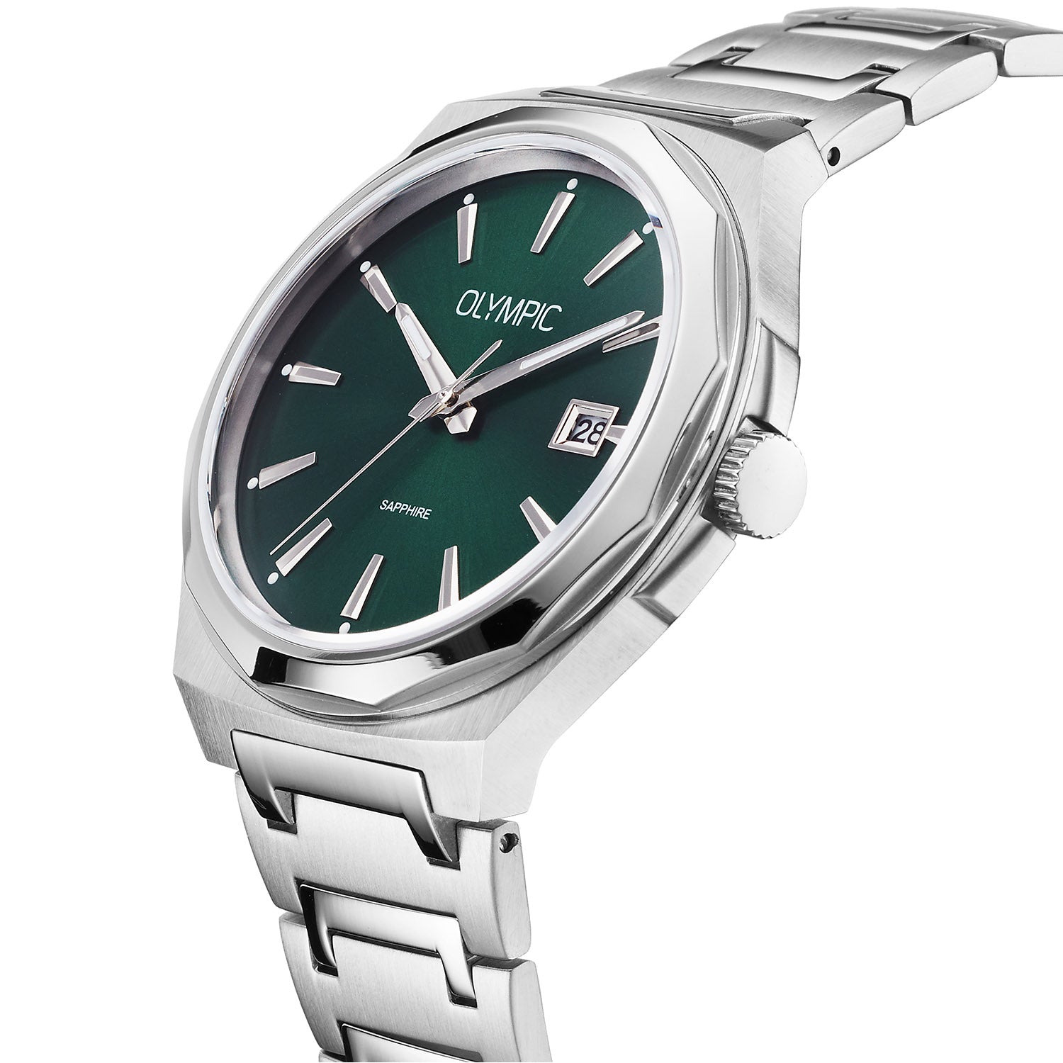 Olympic OL66HSS023 Momentum Horloge Heren Staal 44mm