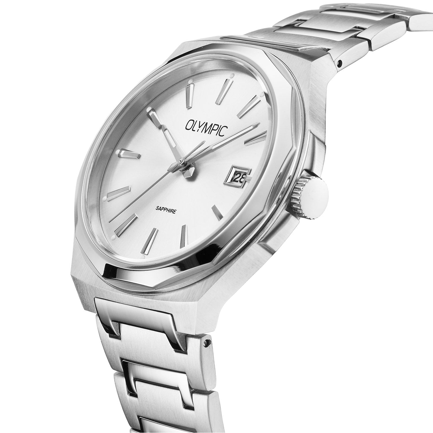 Olympic OL66HSS024 Momentum Horloge Heren Staal 44mm
