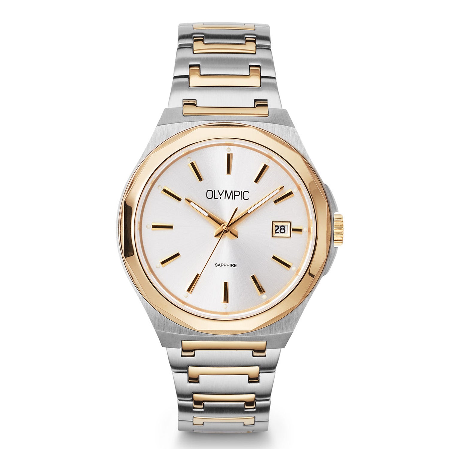 Olympic OL66HSS025B Momentum Horloge Heren Staal 44mm