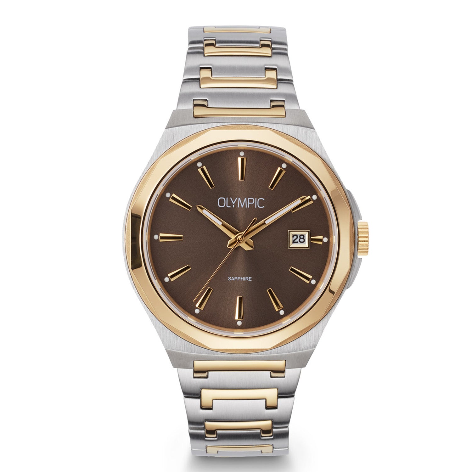 Olympic OL66HSS026B Momentum Horloge Heren Staal 44mm
