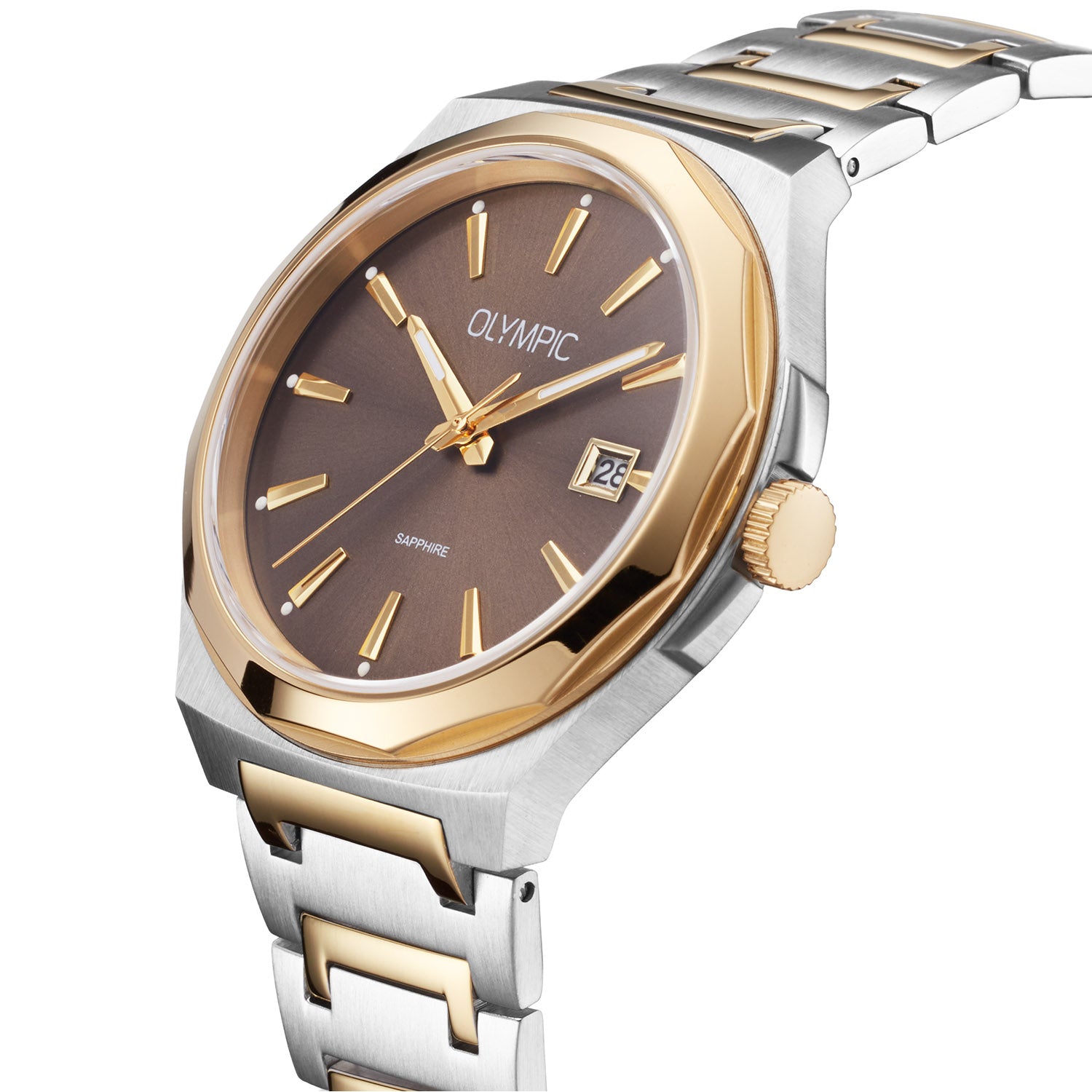 Olympic OL66HSS026B Momentum Horloge Heren Staal 44mm
