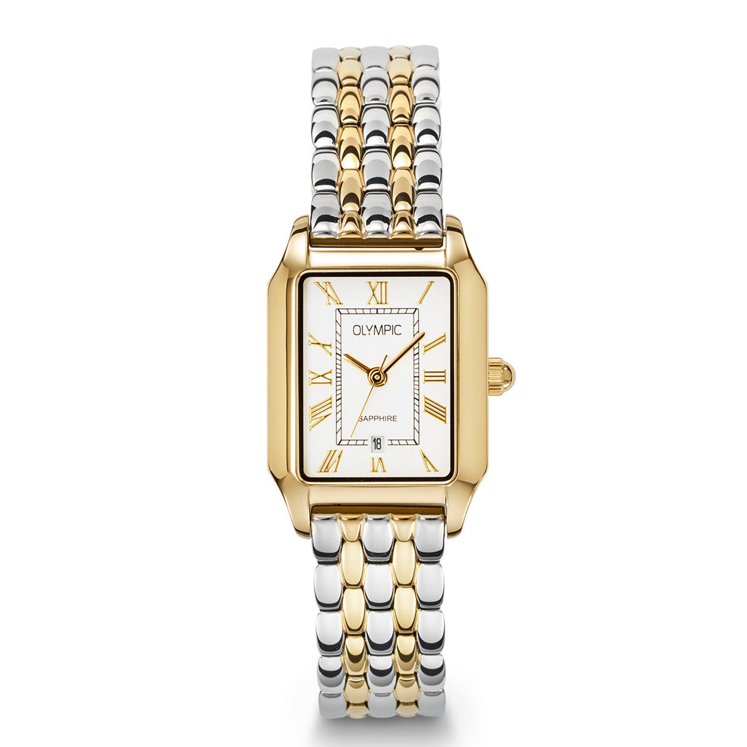 Olympic OL73DDS003B Nostalgia Horloge Dames Staal 23x33mm
