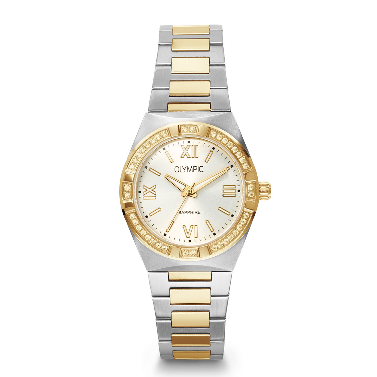 Olympic OL73DSS006B Shine Horloge Dames Staal 29mm