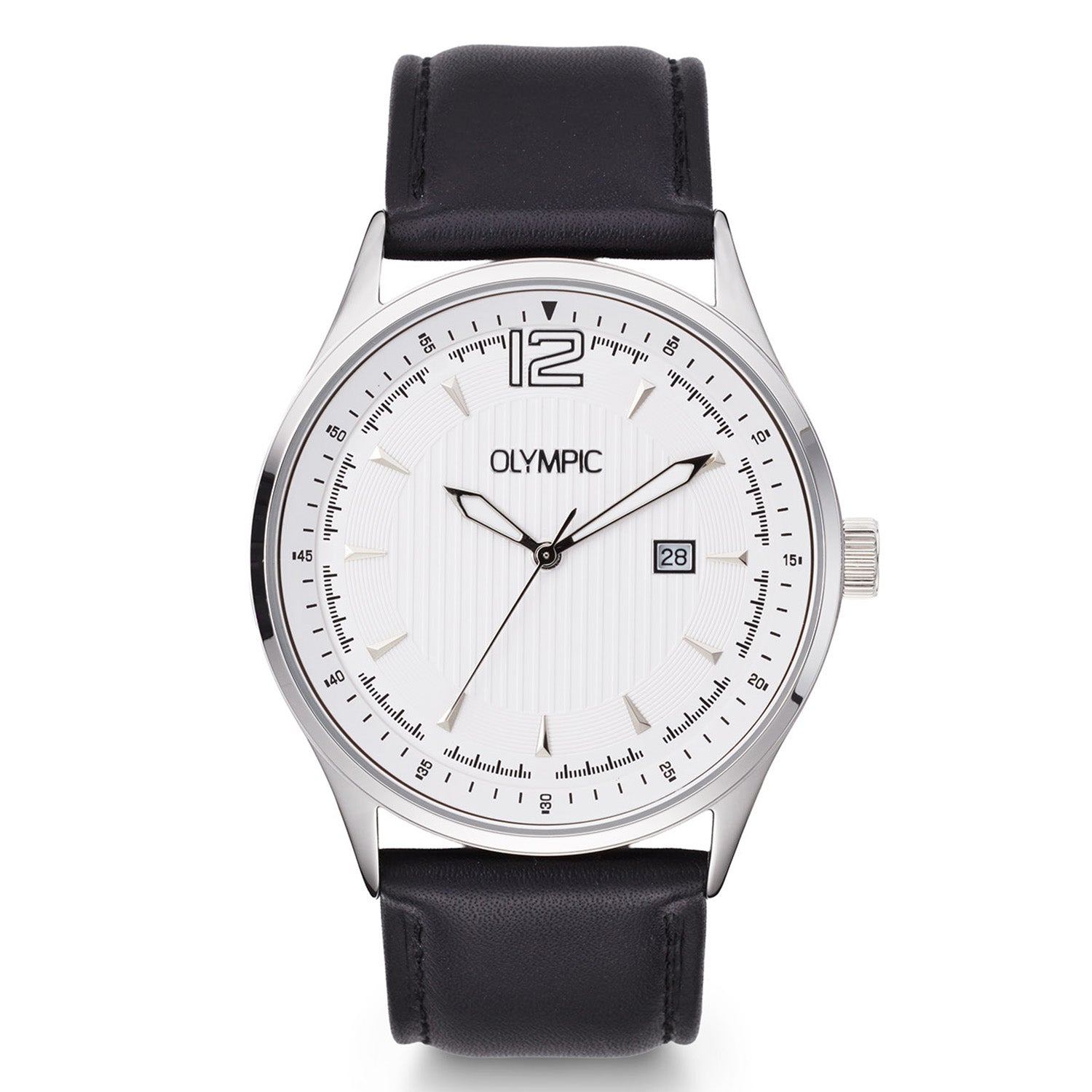 Olympic OL75HSL003 Senne Horloge Heren Staal 43mm