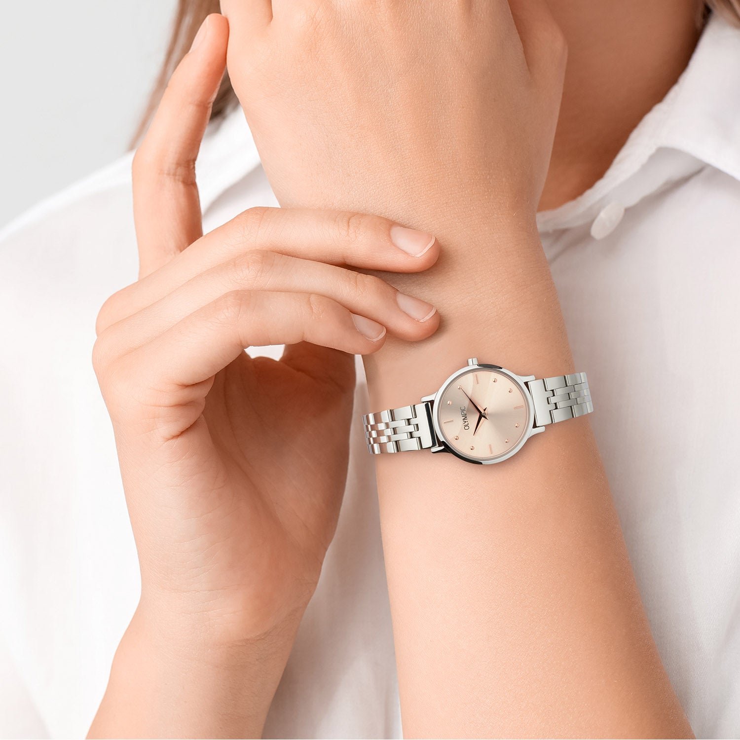 Olympic OL82DSS020B Lina Horloge Dames Staal 26mm