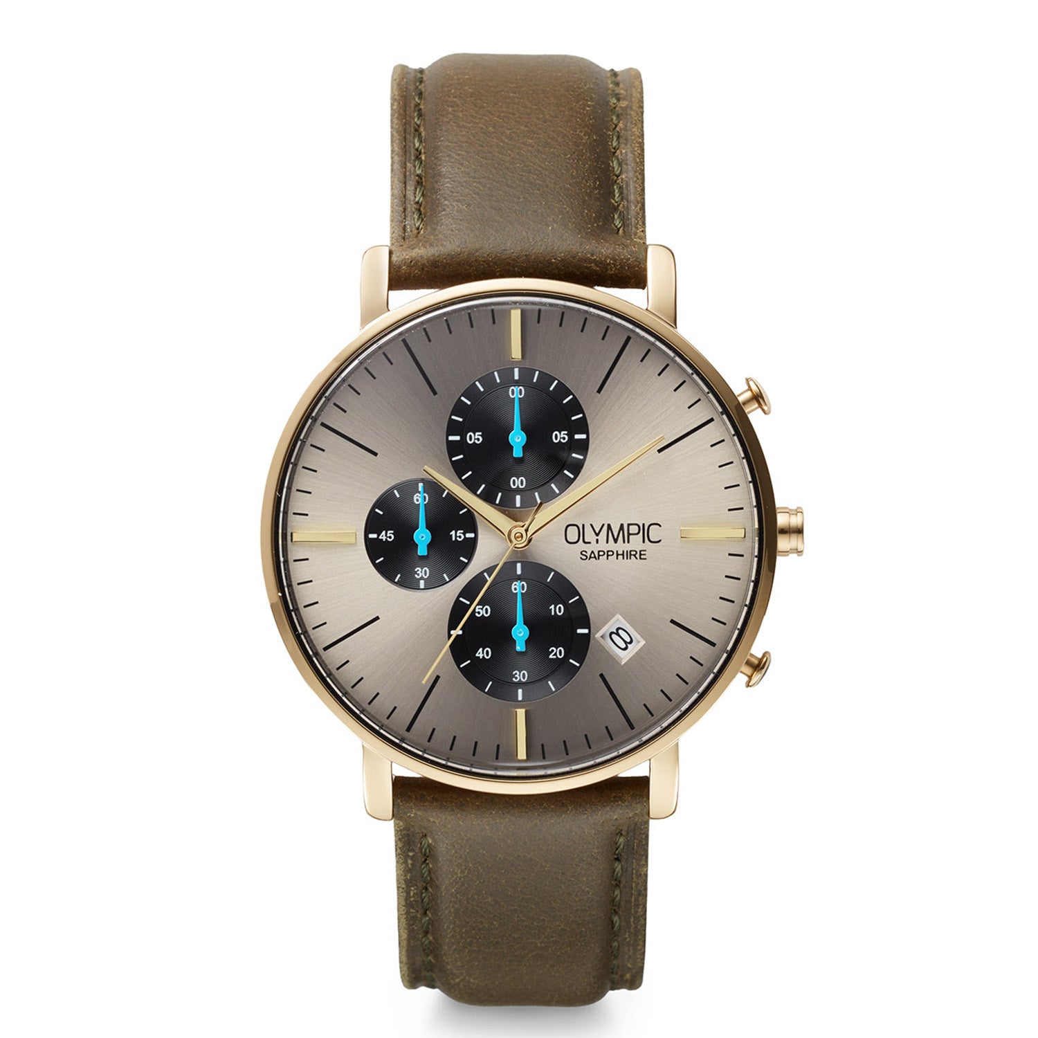 Olympic OL82HDL006 Tempus Horloge Heren Staal 40mm