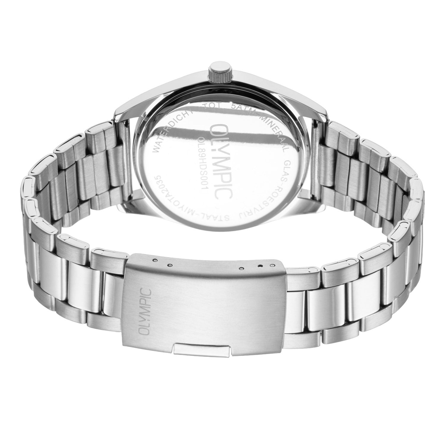 Olympic OL89HDS001B Marcel Horloge Staal 38mm