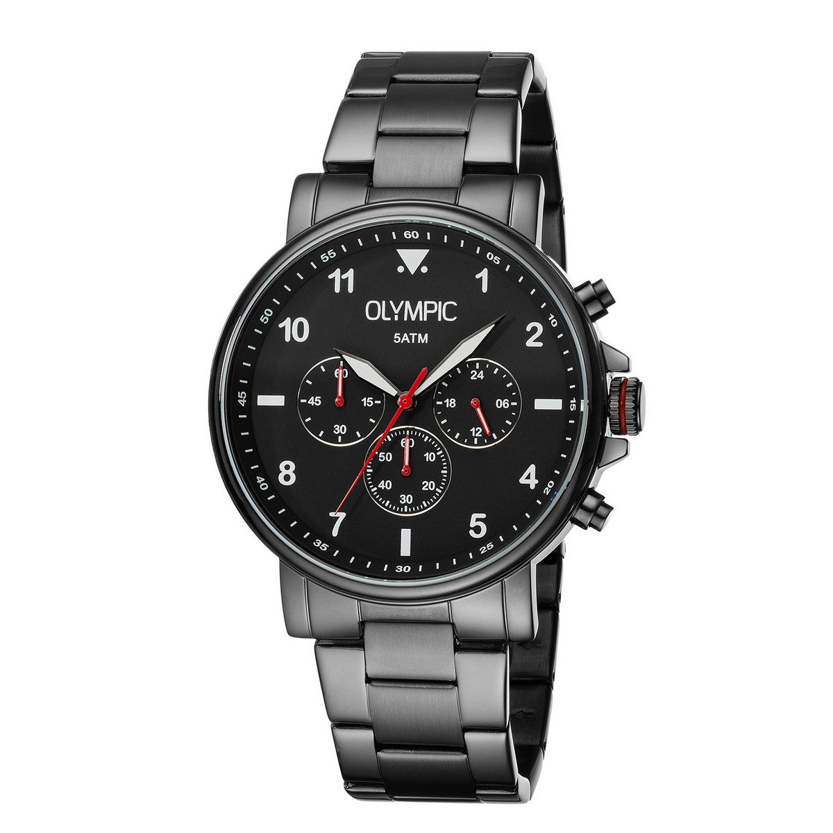 Olympic OL89HGG002 Jack Horloge Heren Staal 44mm, exclusief en kwalitatief hoogwaardig. Ontdek nu!