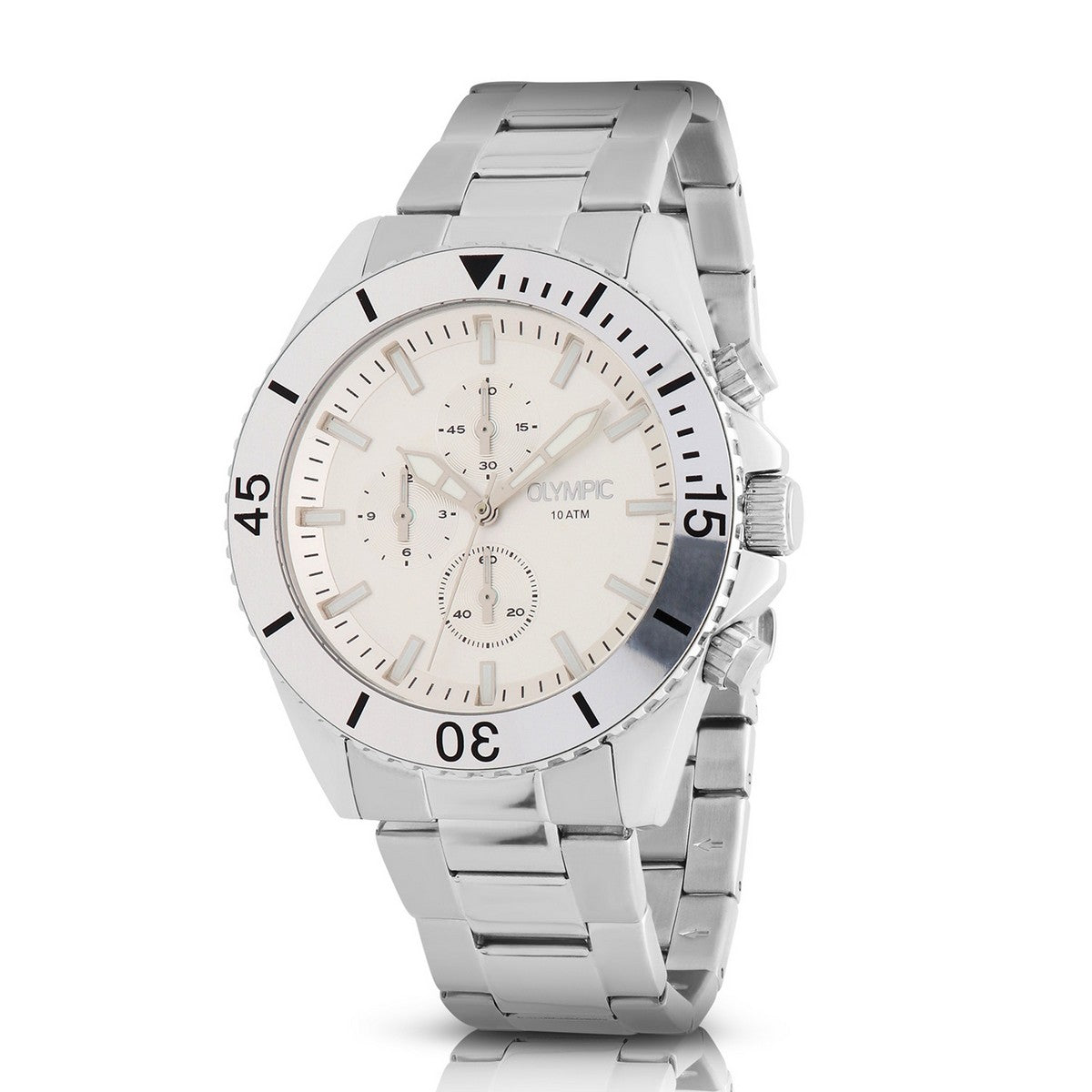 Olympic OL89HSS053 Paul Horloge Heren Staal 43mm, exclusief en kwalitatief hoogwaardig. Ontdek nu!