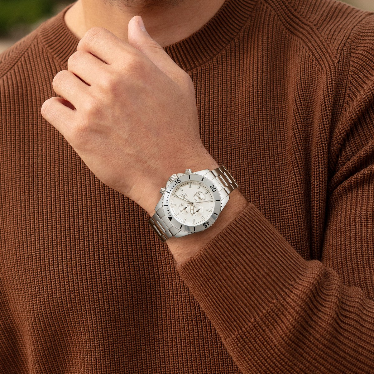 Olympic OL89HSS053 Paul Horloge Heren Staal 43mm, exclusief en kwalitatief hoogwaardig. Ontdek nu!