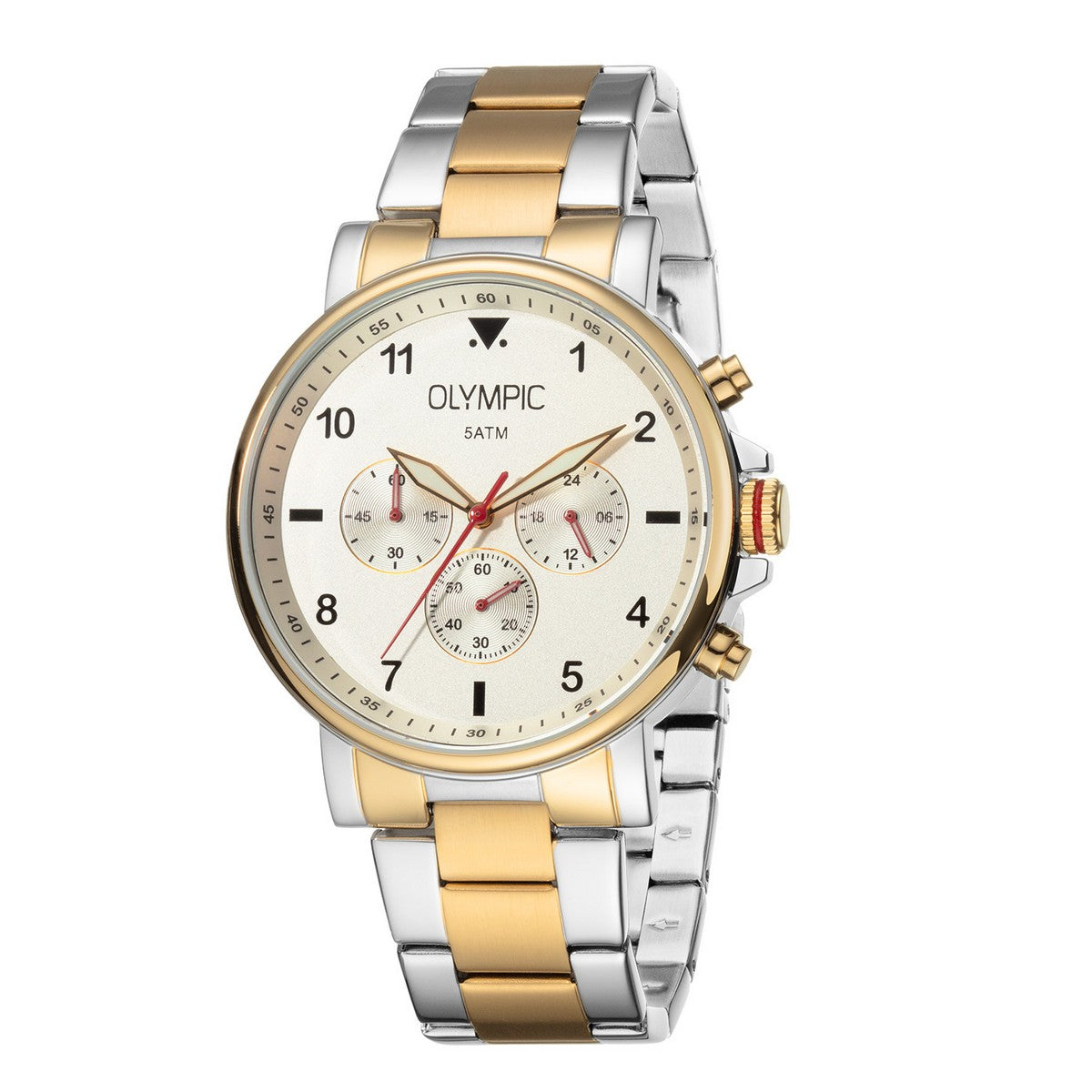 Olympic OL89HSS057B Jack Horloge Heren Staal 44mm, exclusief en kwalitatief hoogwaardig. Ontdek nu!