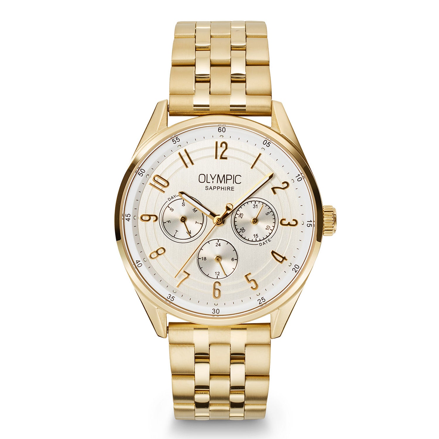 Olympic OL90HDD001 Daily Classic Horloge Heren Staal 40mm
