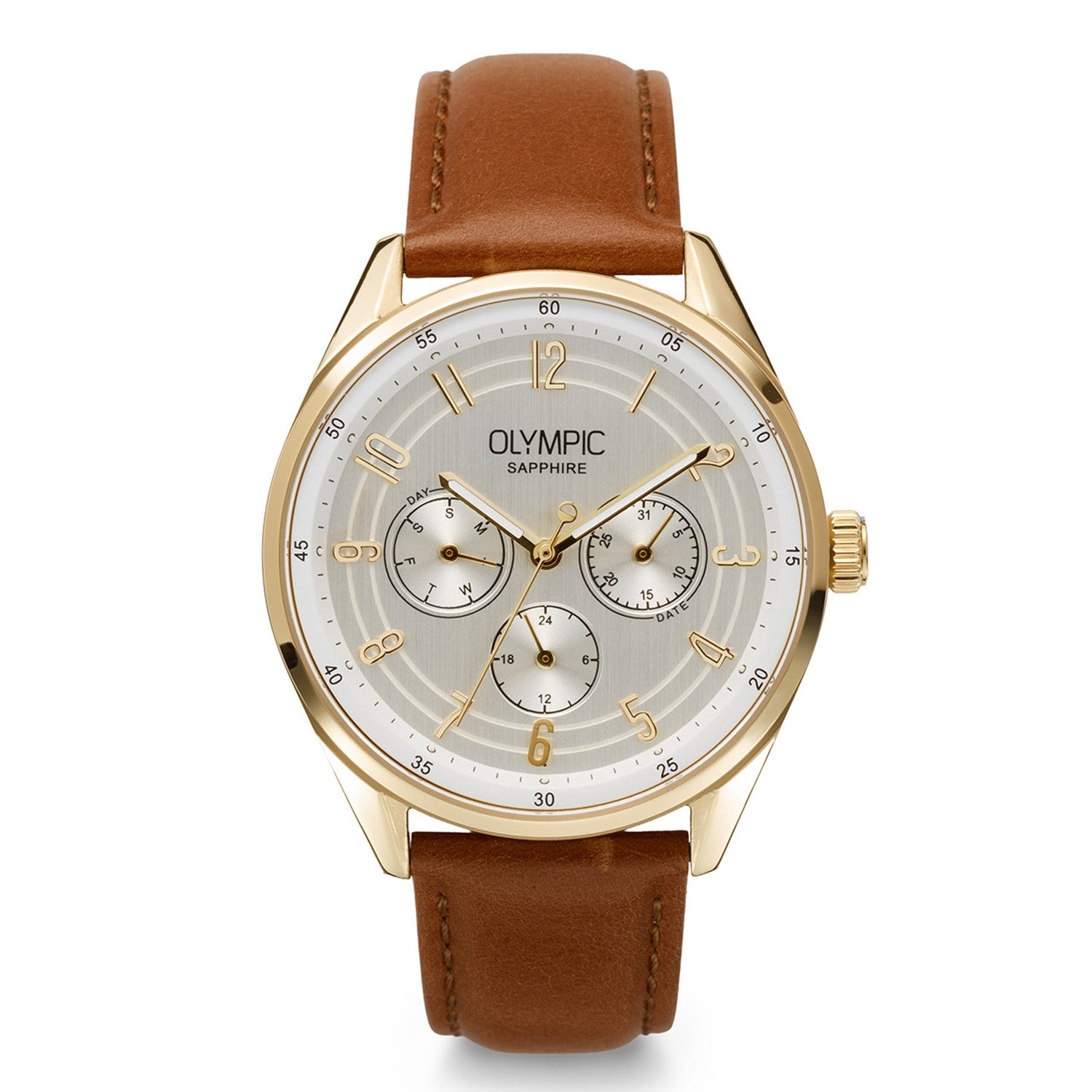 Olympic OL90HDL001 Daily Classic Horloge Heren Staal 40mm