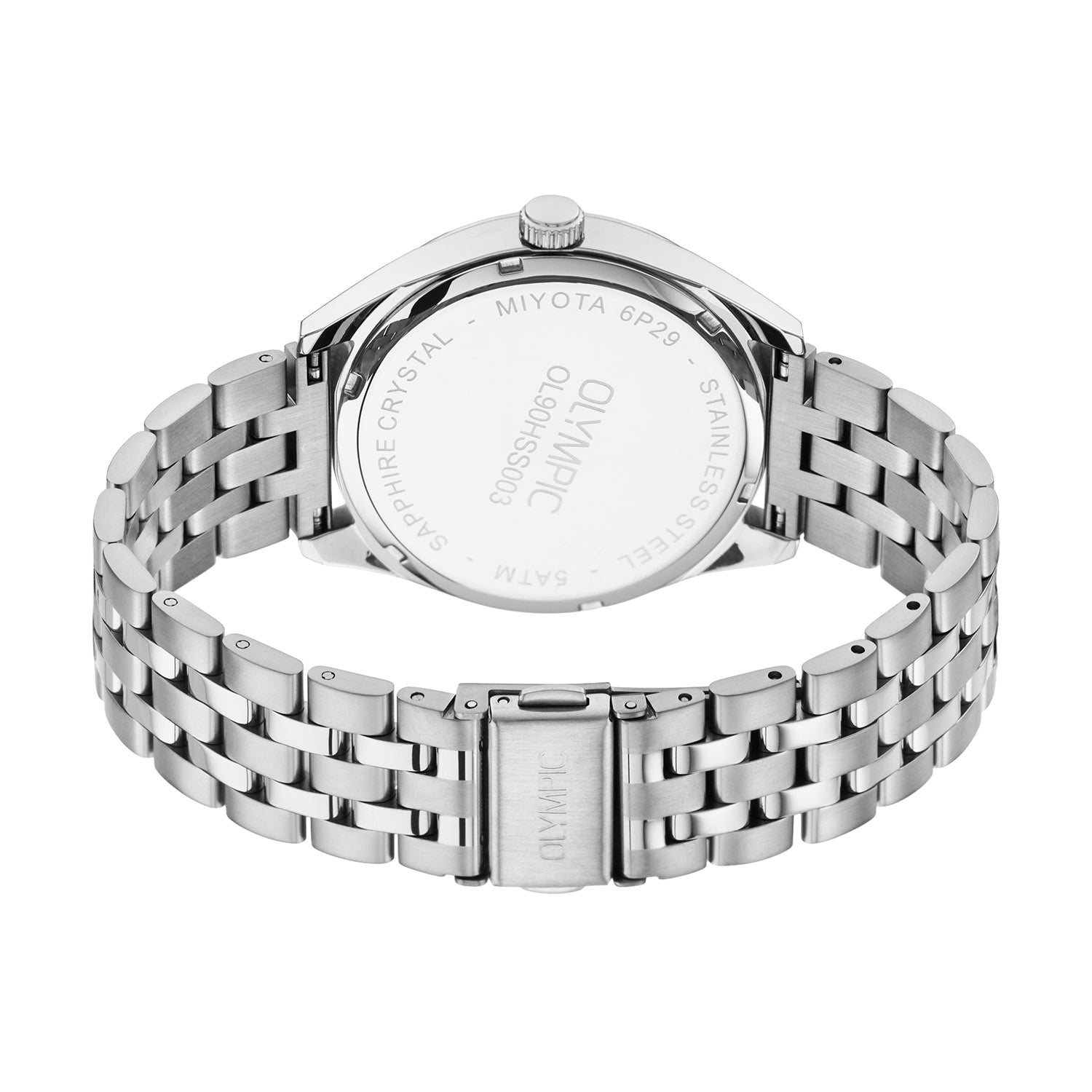 Olympic OL90HSS003 Daily Classic Horloge Heren Staal 40mm