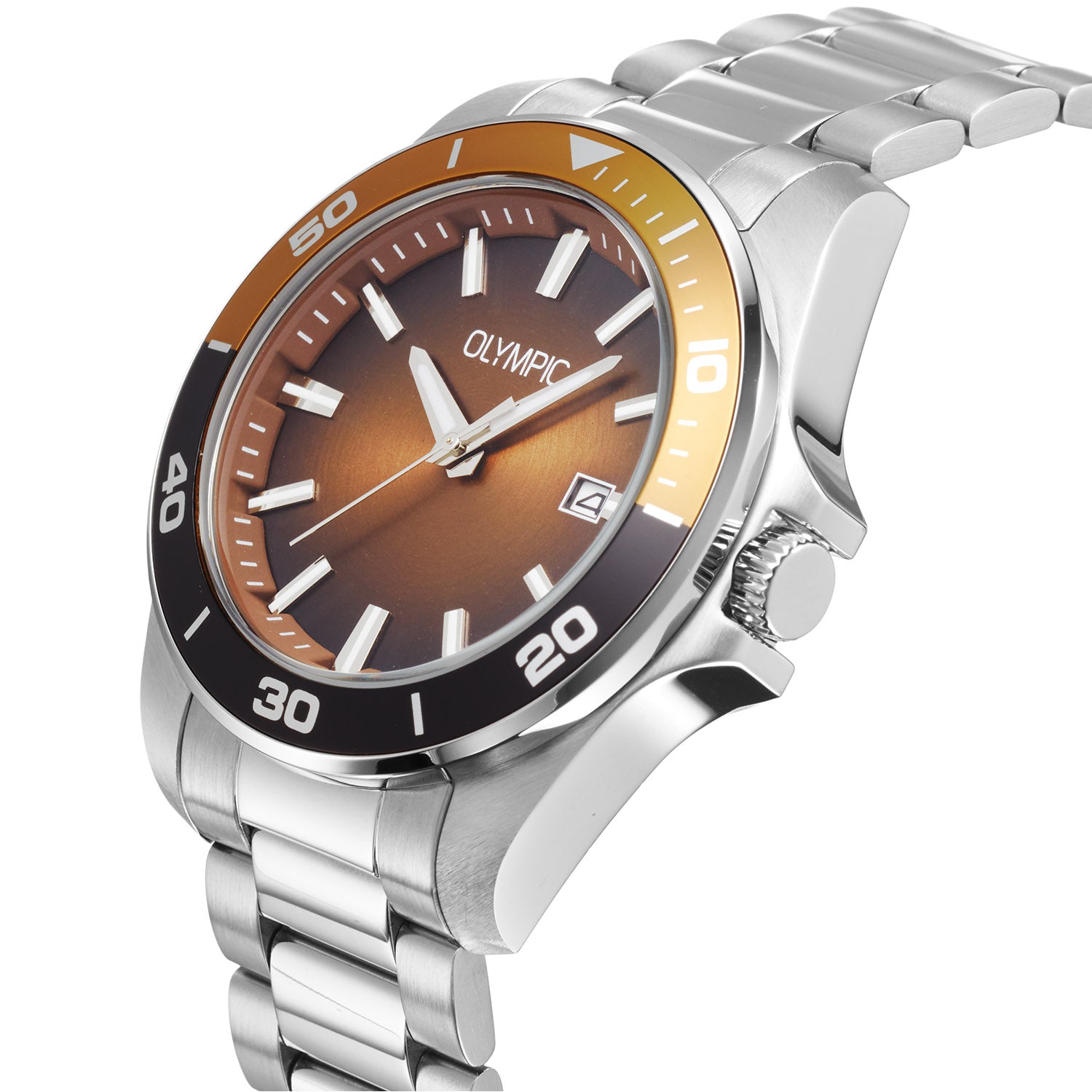 Olympic OL90HSS006 Wout Horloge Heren Staal 40mm