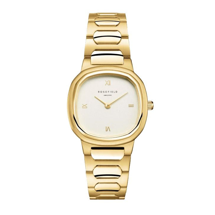 Rosefield Dameshorloge ORCGSG-OR01 Matte & Shine Gold 30x30mm