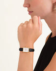 Rosefield horloge OWBLG-O84 Octagon XS White Black Leather Gold - PansiteNederland.nl