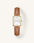 Rosefield horloge OWBLG-O85 Octagon XS White Light Brown Leather Gold - PansiteNederland.nl