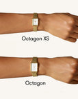 Rosefield horloge OWDSG-O62 Octagon XS White Sunray Steel Duotone Silver Gold - PansiteNederland.nl
