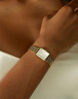 Rosefield horloge OWGSG-O60 Octagon XS White Sunray Steel Gold - PansiteNederland.nl