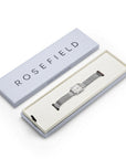 Rosefield horloge OWSMS-O74 The Octagon XS Mesh White Silver